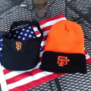 Bundle of SF Giants Knit Cap & Visor